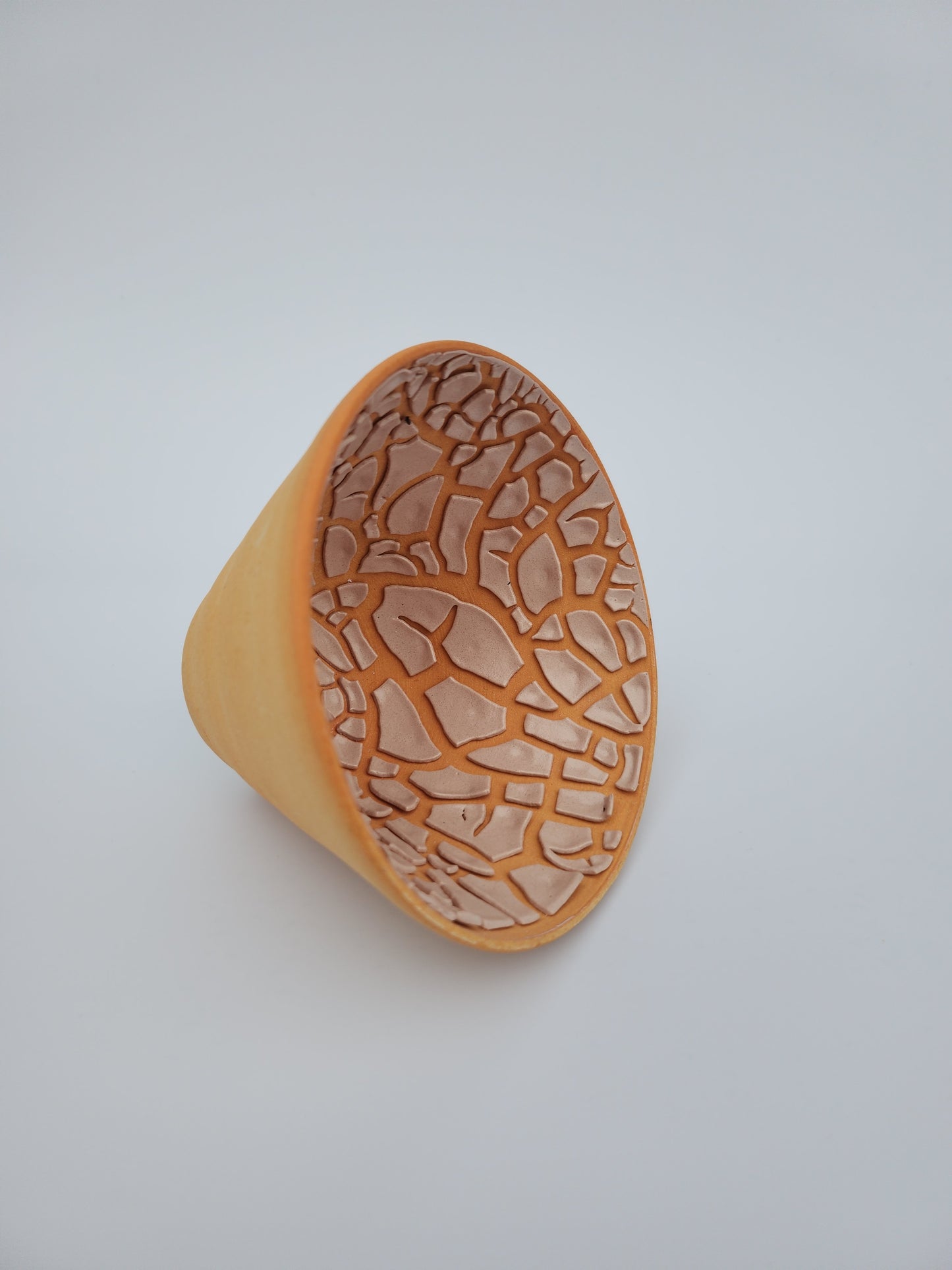 Høj orange skål