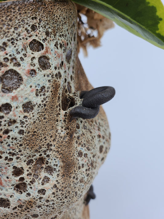 Skum vase med krøller