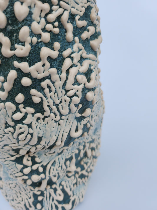 Stor beige smeltevase