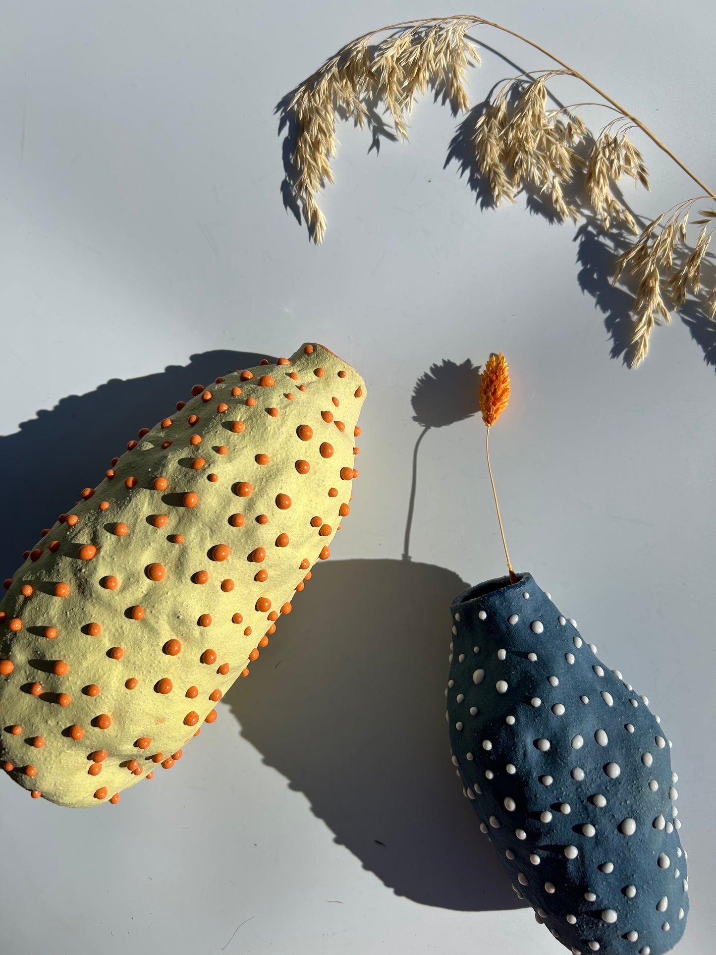 Gul og orange vase
