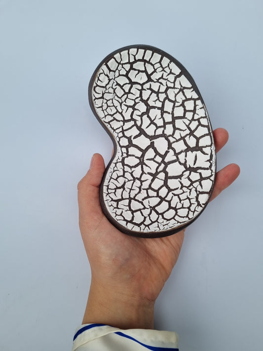 Lille sort og hvid skål